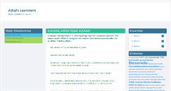 Desktop Screenshot of allahisimleri.com